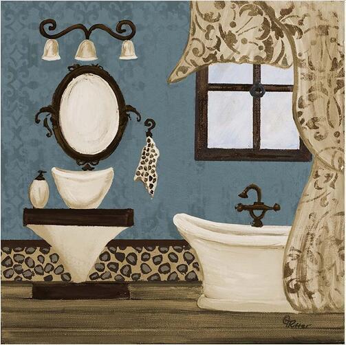 Cuadro Decorativo Baño Estilo Retro Moderno - Póster Mural - Image 13