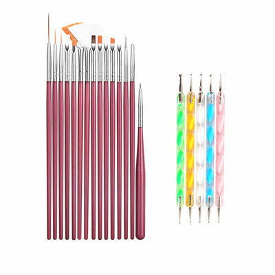 Set de 20 Brochas de Maquillaje Profesional con Acabado Diamante - Image 5