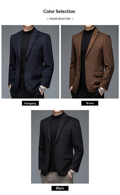 Traje de Lana Casual para Hombre - Otoño e Invierno - Image 7