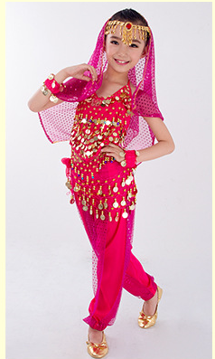 Traje de Danza India Xinjiang para Niñas - Disfraz de Danza del Vientre Infantil - Image 3