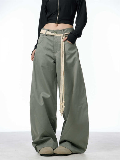 Pantalones Palazzo Sueltos de Talle Alto - Estilo Urbano Moderno - Image 9