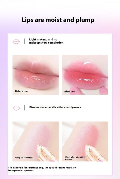 Labial Gel Cambia Color con Flores - Hidratación Duradera sin Transferencia - Image 7