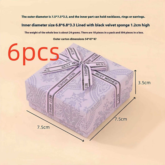Caja de Almacenamiento para Joyas con Anillo Púrpura Lavanda - Image 19