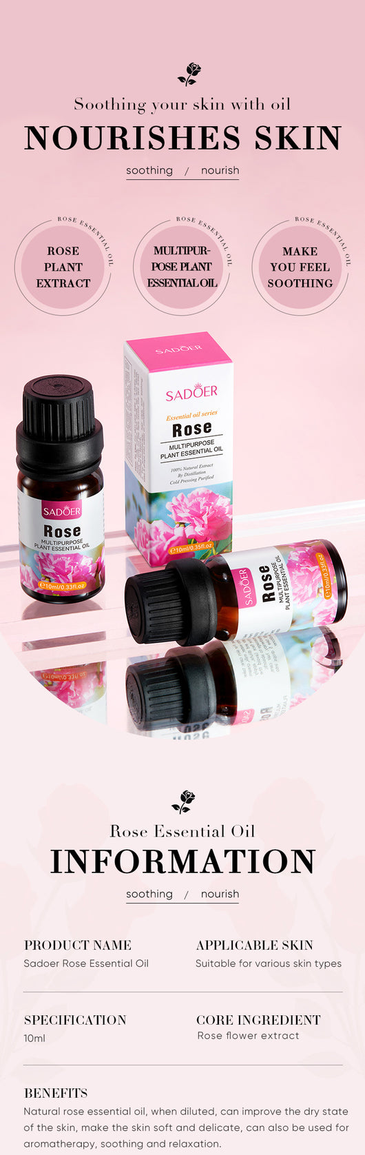 Aceite Esencial de Rosa - Hidratación Profunda y Luminosidad Natural - Image 17