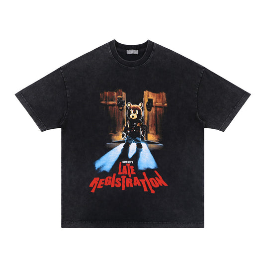 Camiseta para Hombre con Estampado de Osito Divertido