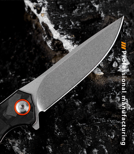 Cuchillo de Acero D2 con Fibra de Carbono para Camping y Aventura - Image 5