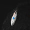 Mens Unisex Meteorite Trendy Necklace Plateado Single Pendant