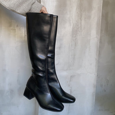 Botas Altas Knight de Tacón Grueso para Mujer - Image 5