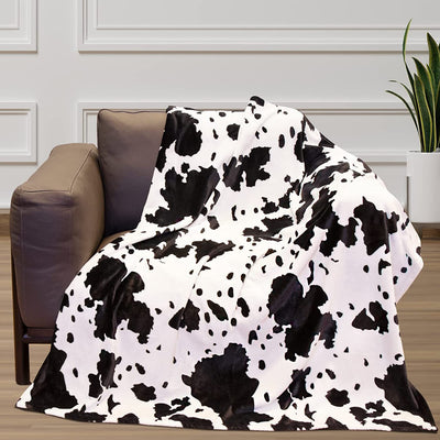 Manta Franela Digital con Estampado de Vacas