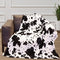 Manta Franela Digital con Estampado de Vacas