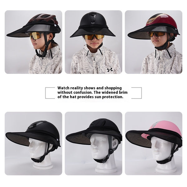 Casco Ecuestre de Protección con Visera Solar