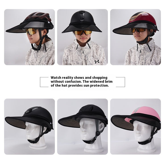 Casco Ecuestre de Protección con Visera Solar
