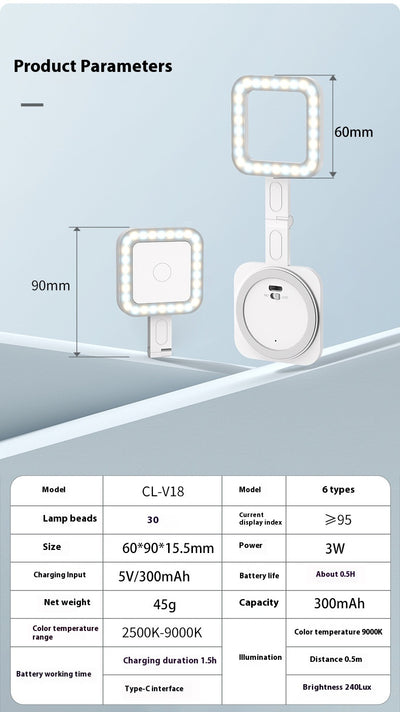 Luz de Relleno Magnética para Selfies y Fotografía - Image 11