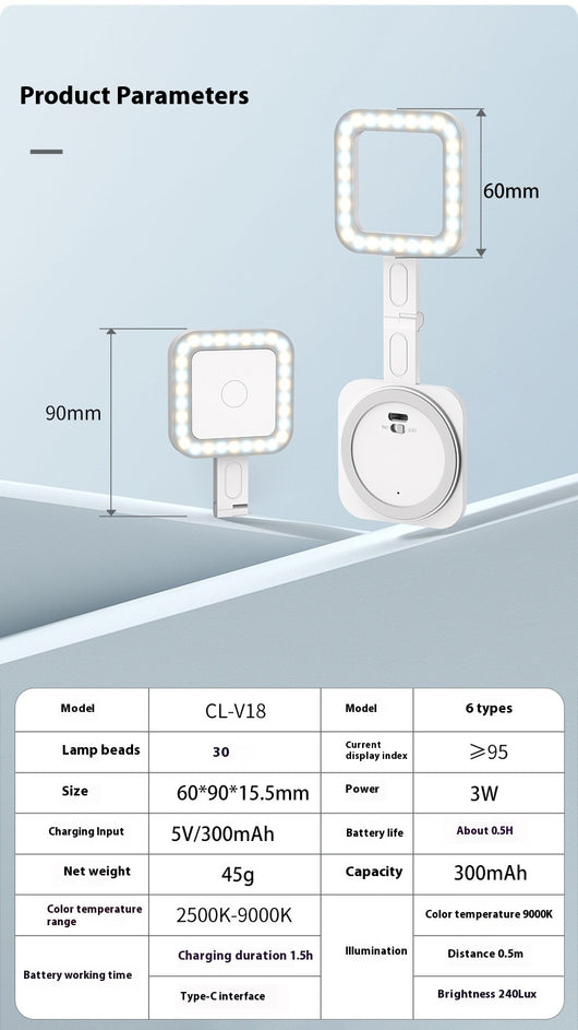 Luz de Relleno Magnética para Selfies y Fotografía - Image 11