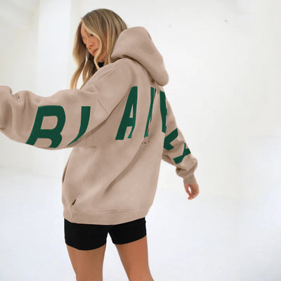 Sudadera Estampada Gruesa Oversize de Manga Larga Versátil - Image 30