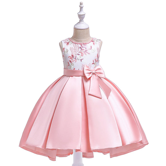 Vestido Infantil de Satén Twill Premium para Niñas