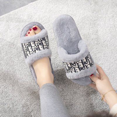 Pantuflas Cálidas para Mujer con Pelaje de Conejo - Antideslizantes y Elegantes - Image 4