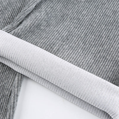 Pantalones de Pana Cintura Alta con Bolsillos - Corte Relajado y Slim - Image 25