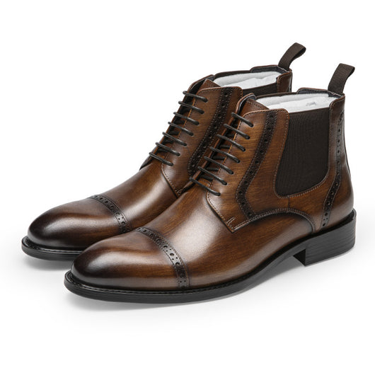 Botas Martin para Hombre Cuero Retro Otoño Invierno - Image 4