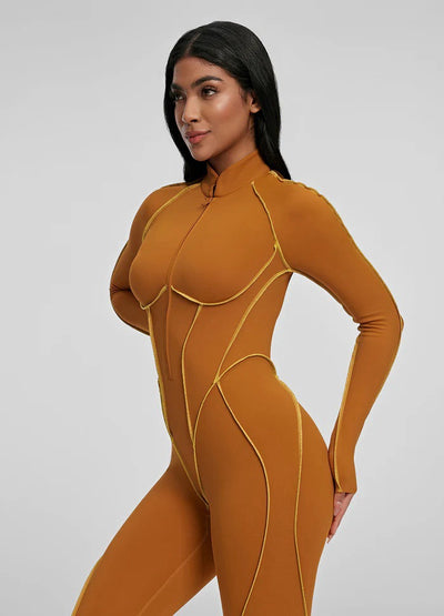 Traje de Yoga Deportivo Entallado con Diseño Asimétrico y Soporte de Pecho - Image 28