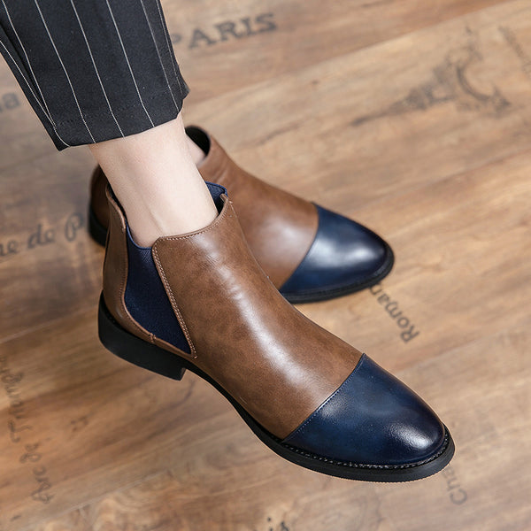 Botas Martin de Punta Afilada Estilo Británico para Hombre