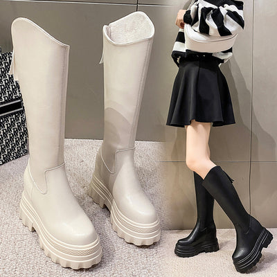 Botas Ajustadas Hasta la Rodilla Estilo Coreano para Mujer - Image 14