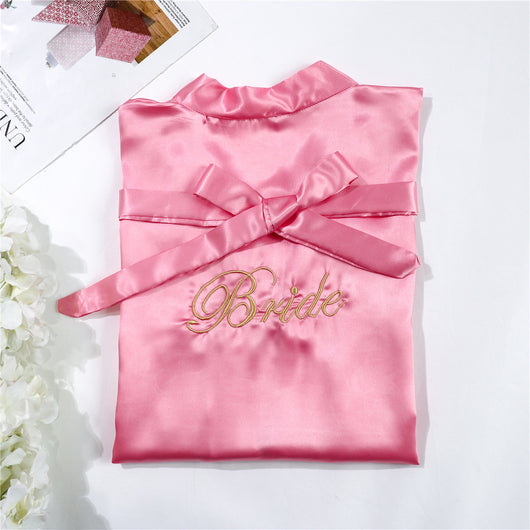 Camisón de Novia en Seda Simulada - Pijama Nupcial Elegante - Image 15