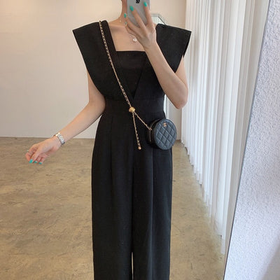 Jumpsuit Retro de Cuello Cuadrado y Cintura Alta para Mujer - Image 20