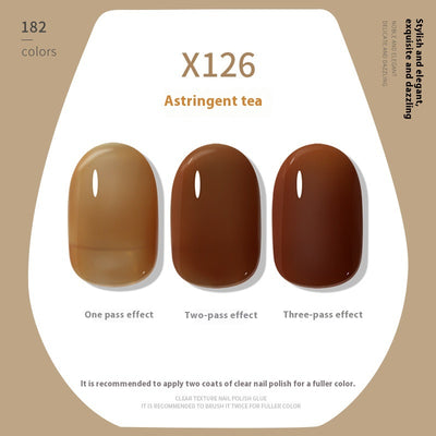 Esmalte UV Nude Transparente Cherry Red White - Image 4