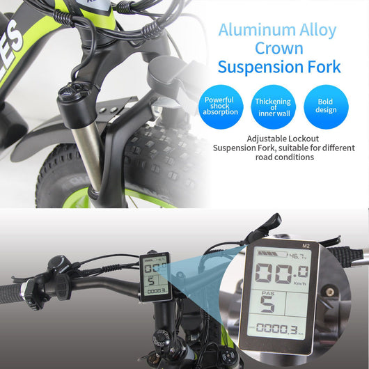 Bicicleta Eléctrica Dual Motor 21 Velocidades con Frenos de Aceite y Batería de Litio - Image 24