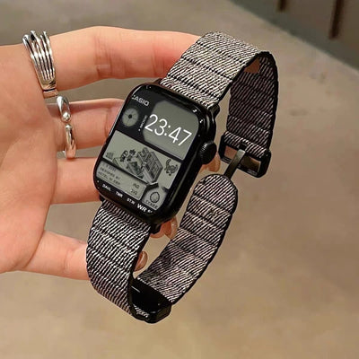 Correa de Reloj Denim Slim con Cierre Magnético
