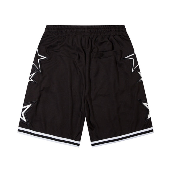 Shorts Soltos com Bordado Estilo Urbano Americano