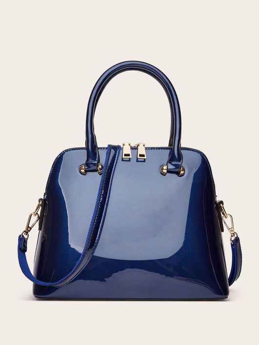 Bolso Tote Brillante para Mujer con Asa de Hombro - Image 8
