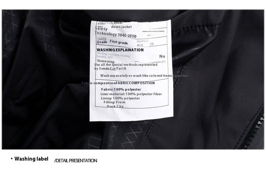 Chaqueta Acolchada de Pato con Gorro Desmontable - Abrigo Cálido Hombre - Image 14