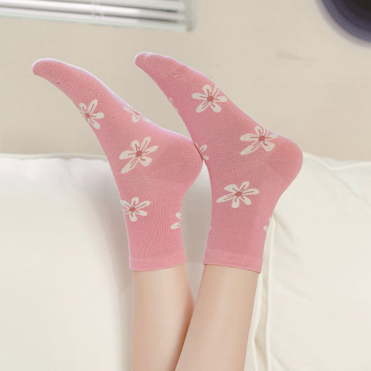 Calcetines Japoneses con Diseño Floral Kawaii para Mujer - Image 2