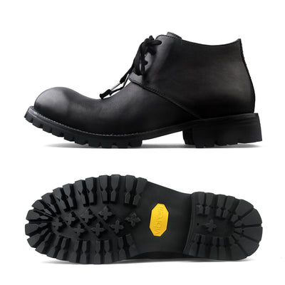 Botas de Trabajo Cortas para Hombre en Cuero Genuino Artesanales Estilo Retro - Image 10