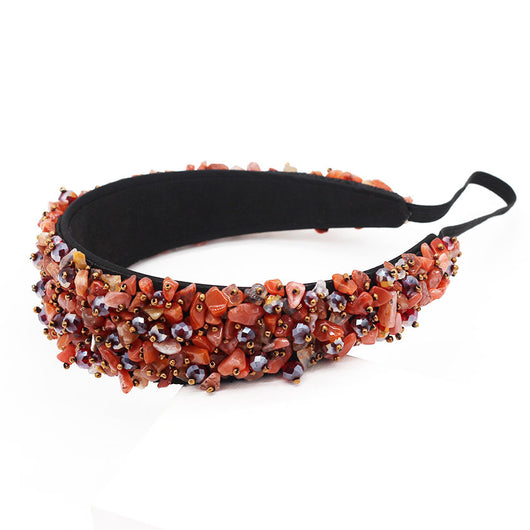 Diadema de Lujo con Partículas de Cristal Brillante - Image 5