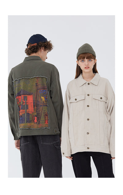 Chaqueta Suelta con Parches Retro - Image 13