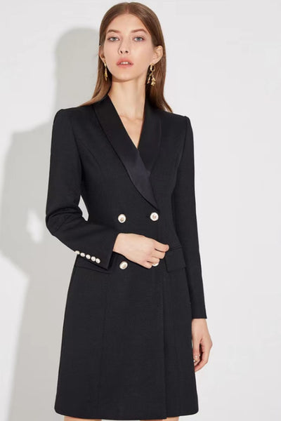 Traje Falda Larga de Lana Otoño Invierno con Control de Cintura - Image 3