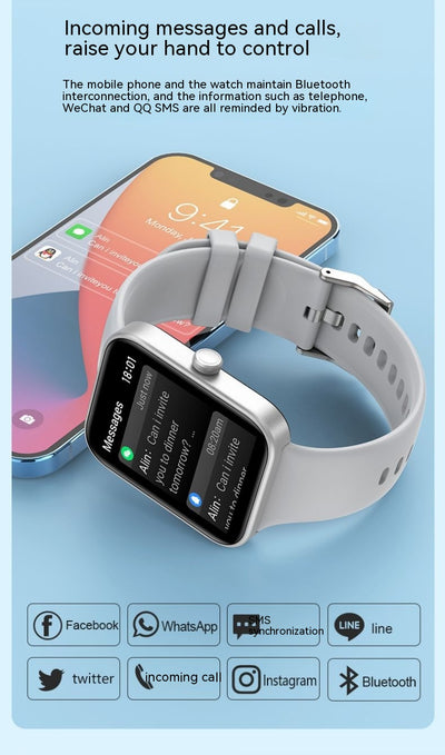 Reloj Inteligente P63 con Monitoreo de Oxígeno y Presión Arterial - Image 14