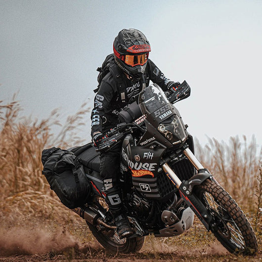 Bolsa Lateral Impermeable para Moto con Respaldo de Asiento