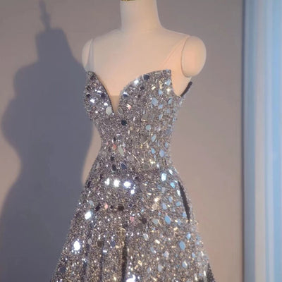Vestido de Noche Azul Elegante para Bodas y Eventos - Image 7