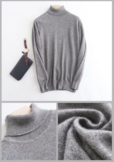 Suéter Cuello Alto Hombre Lana Merino Tejido Cálido - Image 20