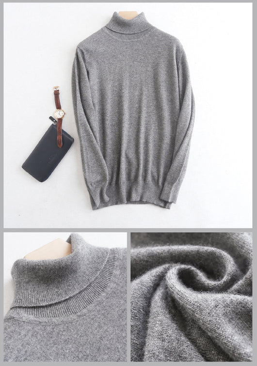 Suéter Cuello Alto Hombre Lana Merino Tejido Cálido - Image 20