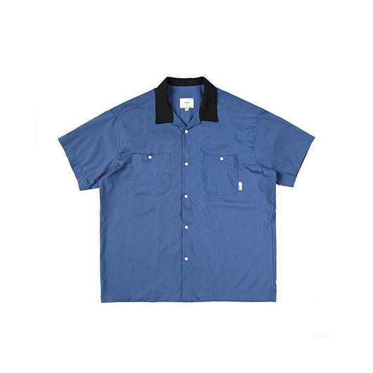 Camisa Casual Manga Corta con Cuello Combinado para Hombre - Image 10