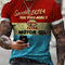 Playera Deportiva Ajustada para Hombre con Estampado Moderno
