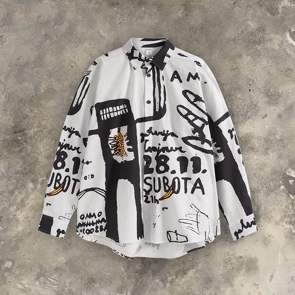 Playera de Diseño Graffiti Pintado a Mano - Colección Otoño Invierno