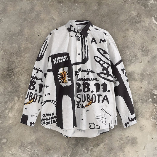 Playera de Diseño Graffiti Pintado a Mano - Colección Otoño Invierno