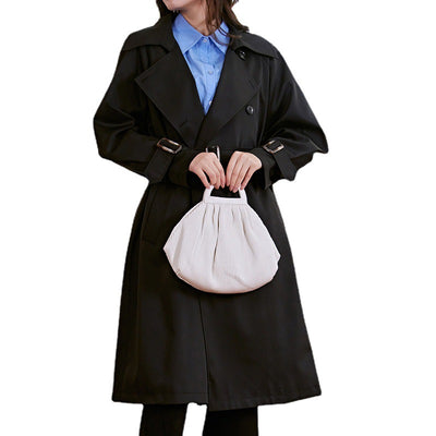 Gabardina Clásica Británica Retro de Largo Medio para Mujer - Image 9