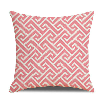 Funda de Almohada Lino Geometría Simple - Diseño Moderno para Sofá y Hogar - Image 36